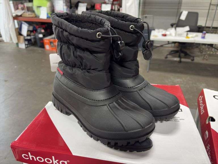 (2) Chooka Womens Waterproof Insulated Snow Boots (Black Size 6)