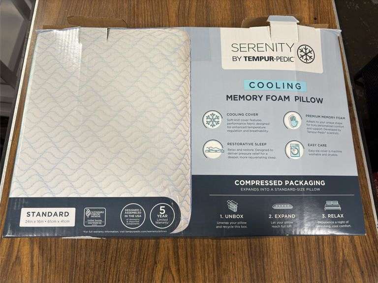 Tempur-Pedic Serenity Cooling Memory Foam Pillow