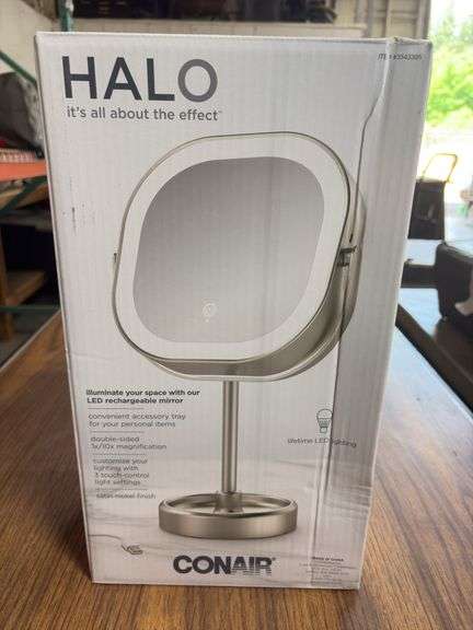 Conair Halo LED Double-Sided 1x/10x Vanity Mirror