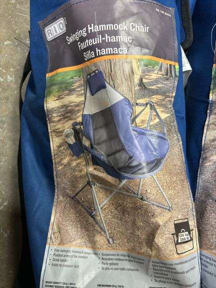 (3) Rio Folding Swinging Hammock Chair w/ Footrest