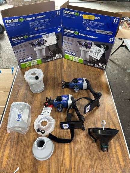 (2) Graco TrueCoat 360 Cordless Connect Paint Guns