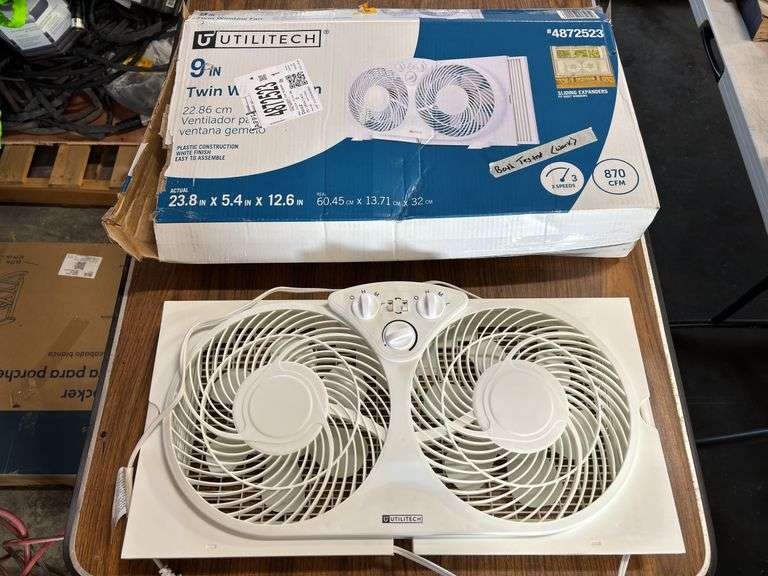 Utilitech 9" Twin Window Fan