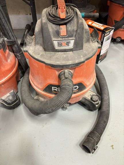 (3) Ridgid NXT 14gal Wet/Dry Shop Vacuums *Tested/Works
