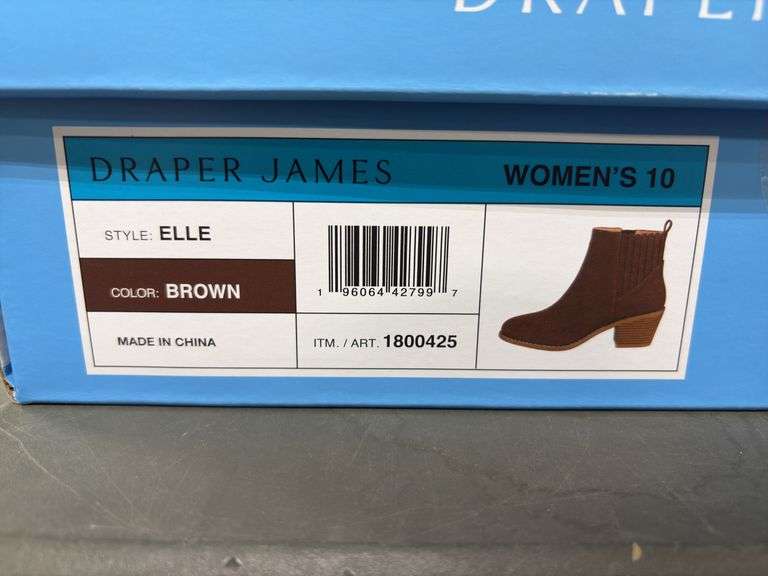 (2) Draper James Women’s Heeled Boots (Black & Brown Size 10)
