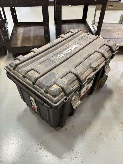 Husky Rolling/ Locking 50gal Mobile Job Box w/ Contents