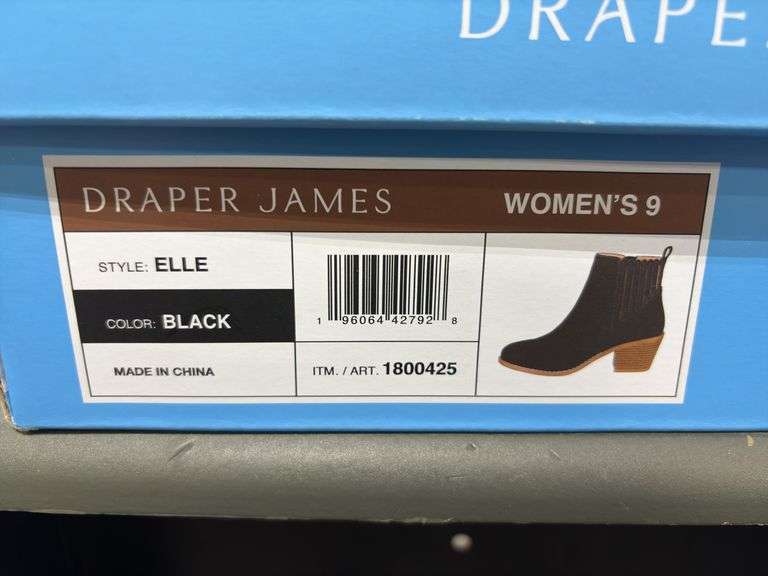 (2) Draper James Heeled Ankle Boots (Black Size 9/ 11)