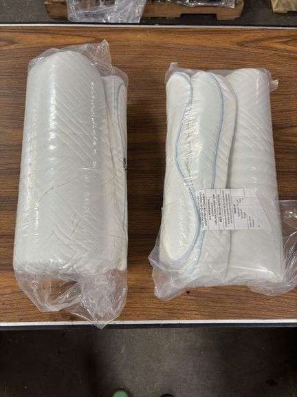 (2) Contour Wave Foam Pillows