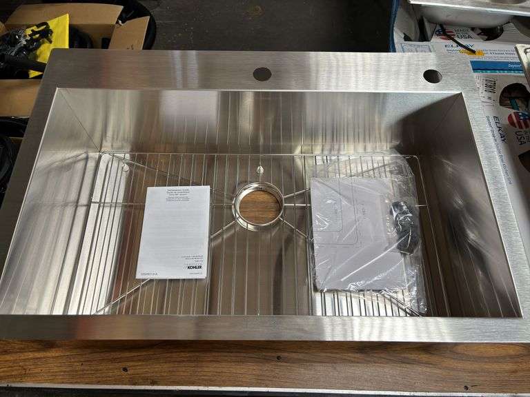 Kohler Decree Fab Stainless Steel Dual-Bin Sink