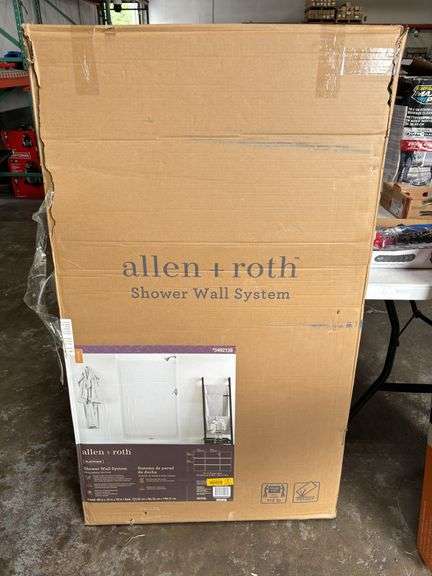 Allen+Roth Platform Shower Wall System & Schluter 12" x 28" Shower Niche
