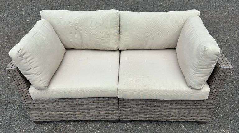 TK Classics Medium Brown 2-Piece Patio Couch Set *NIB