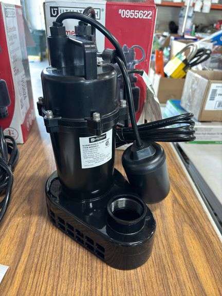 (2) Utilitech 1/3hp 40gpm Submersible Sump Pumps
