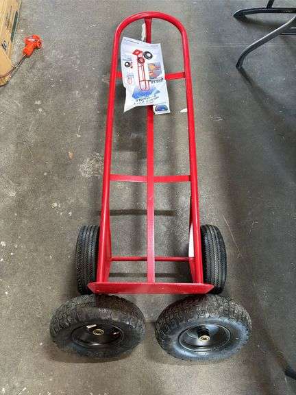 Milwaukee Heavy Duty D-Handle Hand Truck w/ Spare Tires