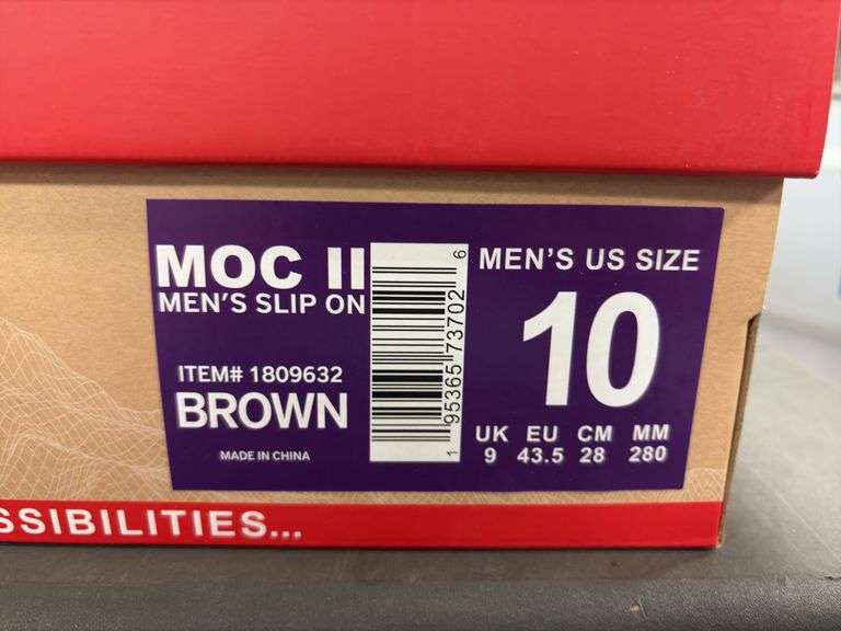 (1) Gerry MOC II Men’s Slip On (Black Size 10) & (1) Gerry MOC II (Brown Size 10)