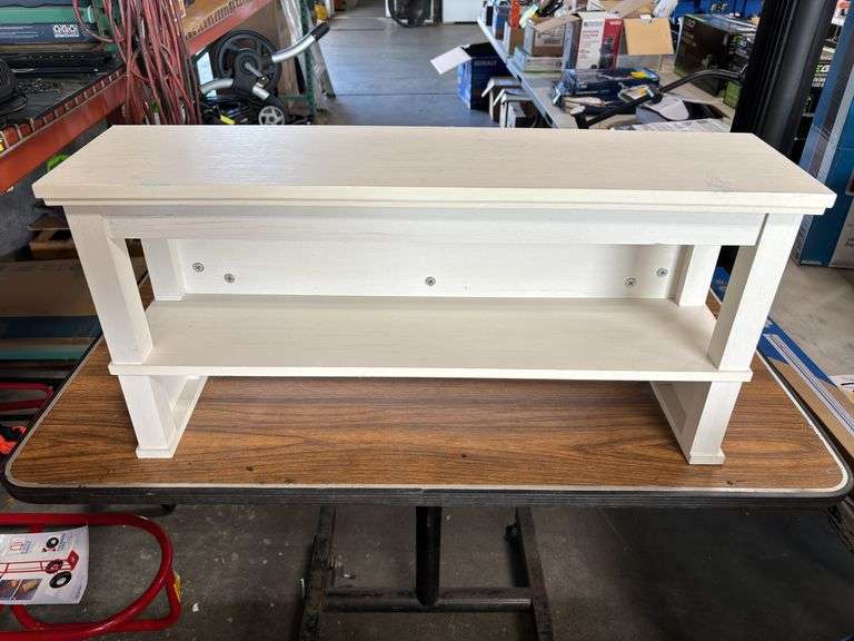 Allen+Roth White Wall Mount 2-Tier Shelf