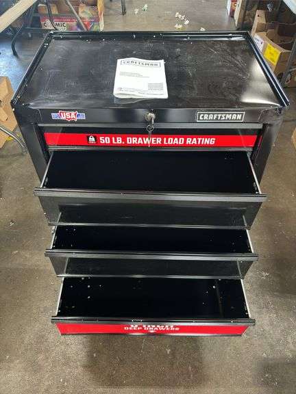 Craftsman 4-Drawer 27” Rolling Tool Cabinet - Black