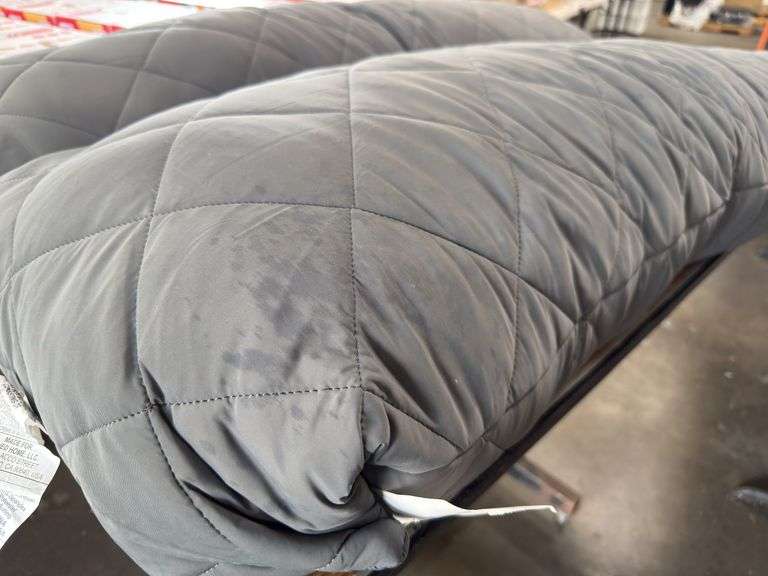 (2) Grey Body Pillows