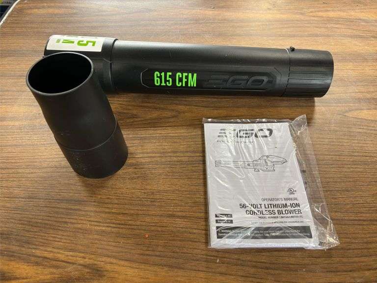 EGO 615CFM Cordless Blower w/ Battery & Charger