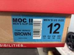(2) Gerry Moc II Men’s Slip On (Brown Size 12 & Black Size 12)