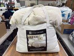 Coco Cozy King 3pc Boucle Comforter Set - White