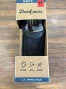 (2) Dearfoam Men’s Lined House Slippers (Black Size M)