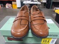 (2) Kensie Women’s Padded Gitty Loafers  (Brown Sizes 6 and 7.5)
