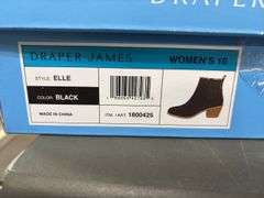 (2) Draper James Women’s Heeled Boots (Black & Brown Size 10)