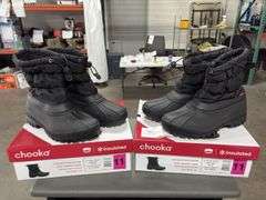 (2) Chooka Women’s Waterproof Insulated Snow Boots (Black Size 11)