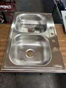 Elkay Delton Stainless Steel Drop-In Double Bowl Kitchen Sink - 22" x 33"