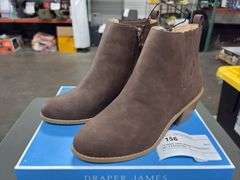 (2) Draper James Women’s Heeled Boots (Black & Brown Size 10)
