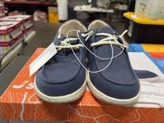 (1) JSport Women’s Memory Foam Slip On (Navy Size 6) & Waterproof Boot (Black Size 9)