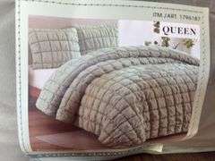 BHF 3pc Queen Comforter Set - Green