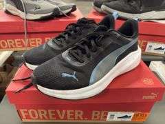 (1) Puma Mens Rocket Fuel (Black Size 10.5) & (1) Puma Zip C Sneakers (Gray Size 8.5)