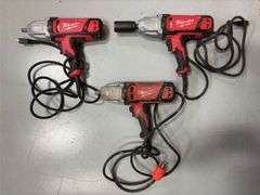 (3) Milwaukee 1/2" Square-Ring Impact Wrenches - Cordless *Tested/Works
