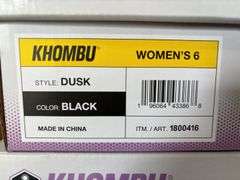 (4) Khombu Womens All Weather Memory Foam Boots (Black Sizes 6 & Brown Size 6)
