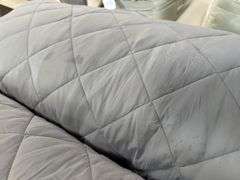 (2) Grey Body Pillows