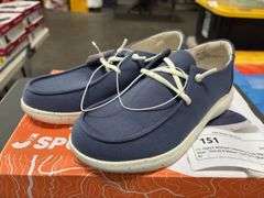 (1) JSport Women’s Memory Foam Slip On (Navy Size 6) & Waterproof Boot (Black Size 9)