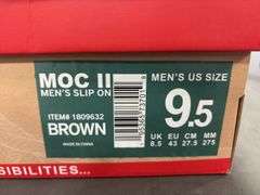 (3) Gerry MOC II Men’s Slip Ons (Black & Brown Size 9.5)