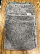 Blue Memory Foam Bath Mat, (3) Assorted Bath Towels, & 12pk Swedish Dishcloths