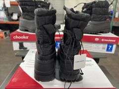 (3) Chooka Women’s Waterproof Insulated Snow Boots (Black Size 7)