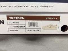 (3) Tretorn Women’s ‘Serve’ Sneakers (White/Gray Size 8/ 9)
