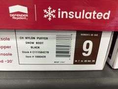 (4) Chooka Women’s Waterproof Insulated Snow Boots (Black Size 9)