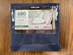 Kirkland Signature King Sheet Set & 2pk Sealy Down Alternative Pillows
