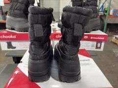 (4) Chooka Women’s Waterproof Insulated Snow Boots (Black Size 9)