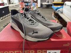 (1) Puma Mens Rocket Fuel (Black Size 10.5) & (1) Puma Zip C Sneakers (Gray Size 8.5)
