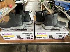 (4) Khombu Womens All Weather Memory Foam Boots (Black Sizes 6 & Brown Size 6)