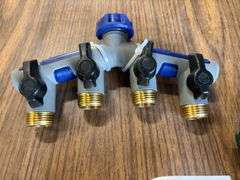 Assorted Orbit Sprinkers, (4) Assorted Nozzle Sprayers, & Hose Faucet Manifold