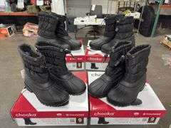(4) Chooka Women’s Waterproof Insulated Snow Boots (Black Size 9)
