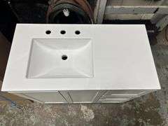 Style Selections 36” Vanity with Top & Mirror - White
