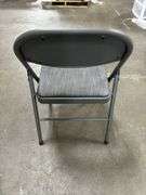 MaxChief 4pk Upholstered Metal High Back Folding Chairs