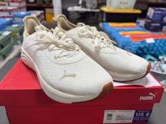 (2) Puma Women’s Sophia EVO Sneakers (Black Size 8.5 & Cream Size 8)